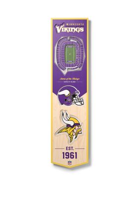 YouTheFan NFL Minnesota Vikings 3D Stadium 8x32 Banner - U.S. Bank Stadium