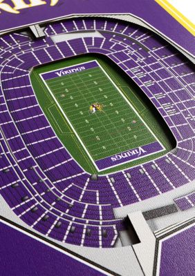 YouTheFan NFL Minnesota Vikings 3D Stadium 8x32 Banner - U.S. Bank Stadium