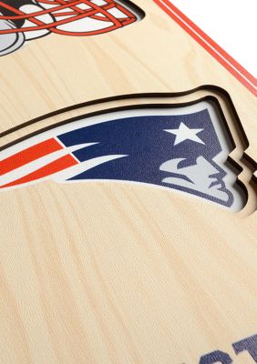 YouTheFan NFL New England Patriots 3D Stadium 8x32 Banner - Gillette Stadium