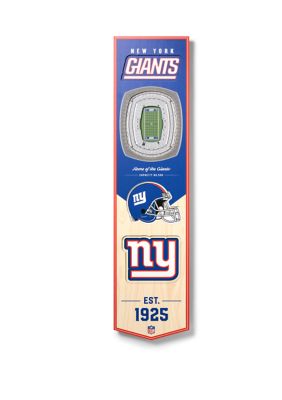 YouTheFan NFL New York Giants 3D Stadium 8x32 Banner - MetLife Stadium