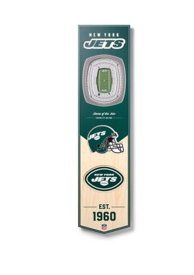 YouTheFan NFL New York Jets 3D Stadium 8x32 Banner - MetLife Stadium