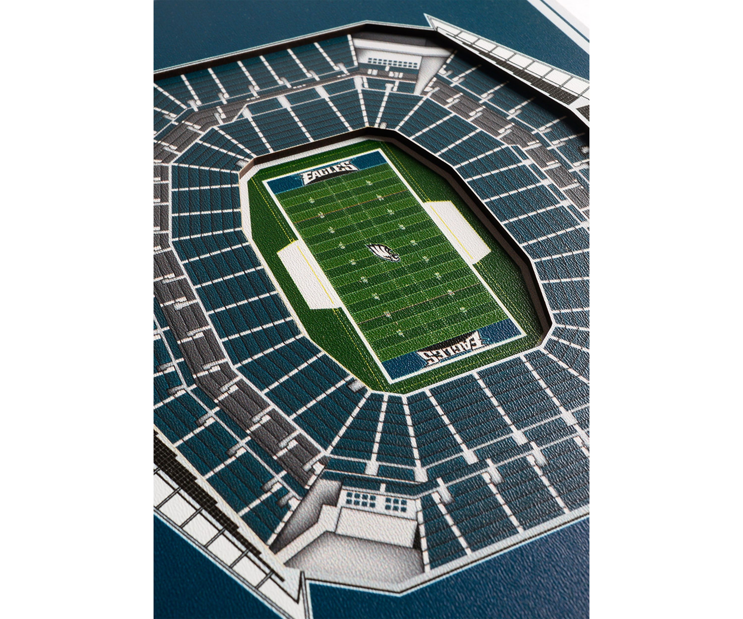 YouTheFan NFL Philadelphia Eagles 3D Stadium 8x32 Banner - Lincoln Financial Field