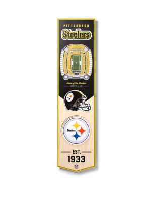 YouTheFan NFL Pittsburgh Steelers 3D Stadium 8x32 Banner - Heinz Field