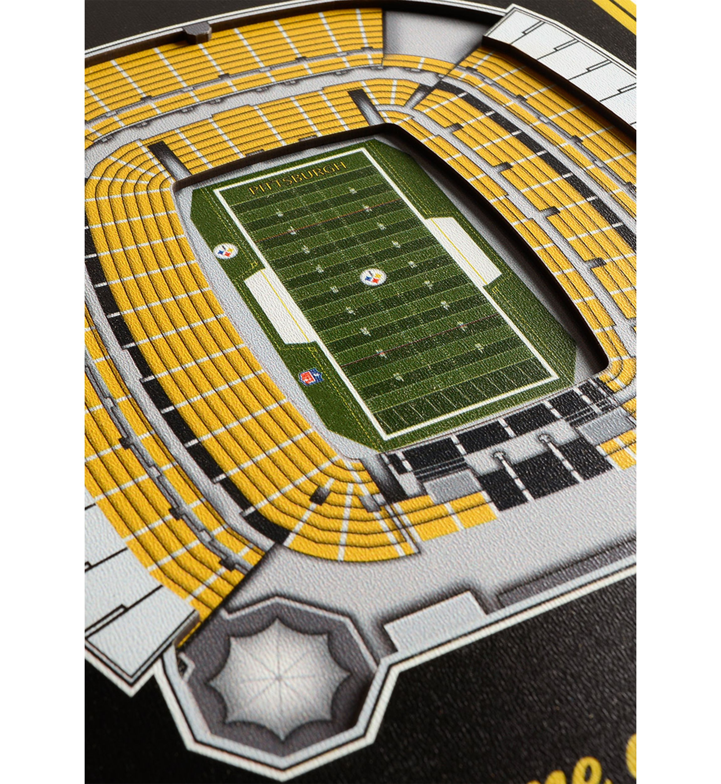 YouTheFan NFL Pittsburgh Steelers 3D Stadium 8x32 Banner - Heinz Field