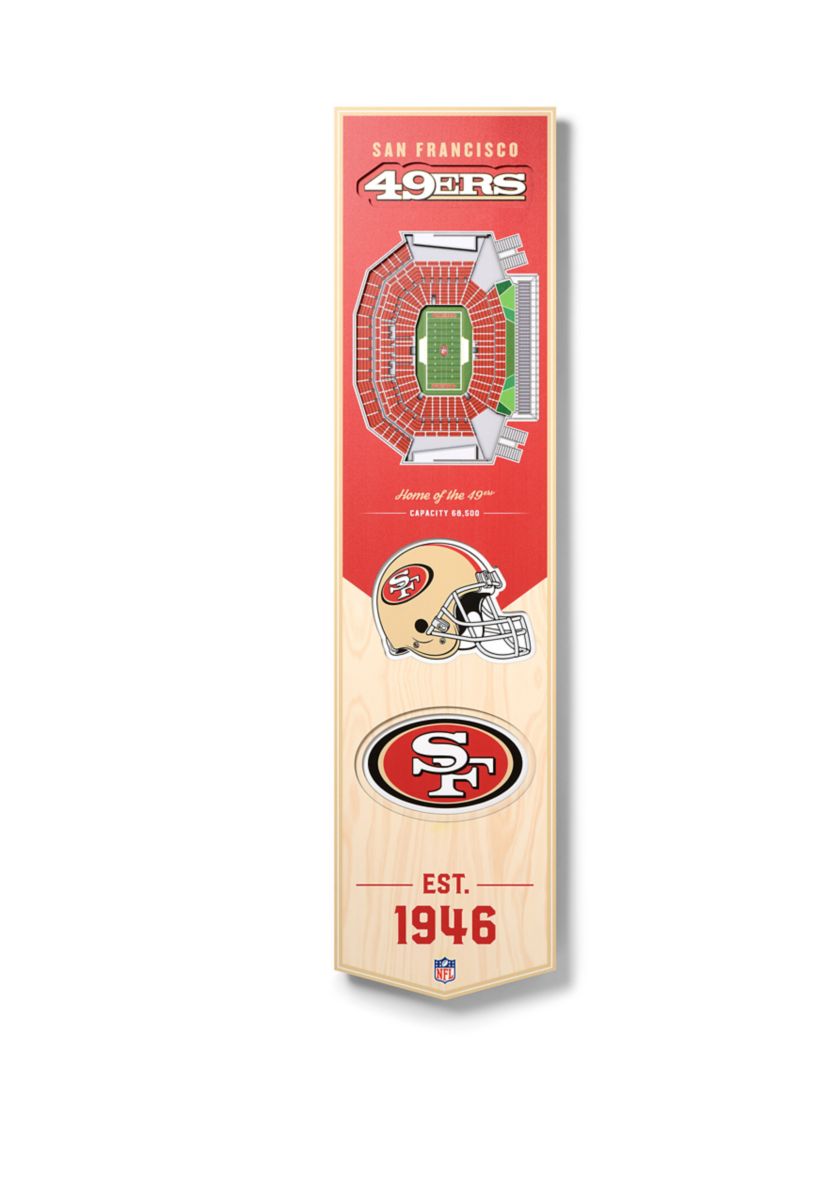 YouTheFan NFL San Francisco 49ers 3D Stadium 8x32 Banner - Levis Stadium