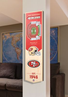 YouTheFan NFL San Francisco 49ers 3D Stadium 8x32 Banner - Levi's Stadium