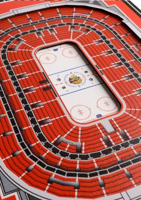 YouTheFan NHL Chicago Blackhawks 3D Stadium 8x32 Banner - United Center