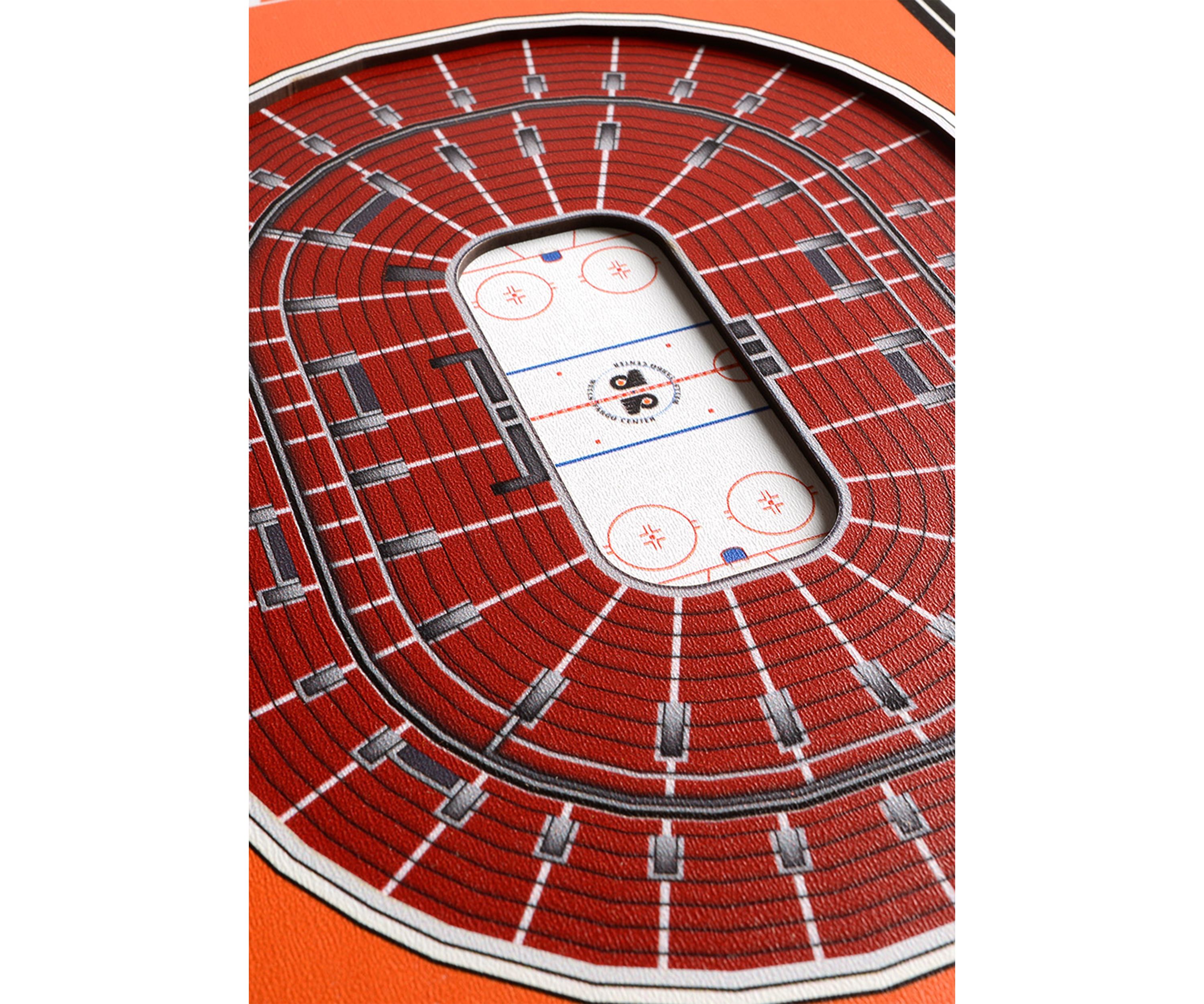 YouTheFan NHL Philadelphia Flyers 3D Stadium 8x32 Banner - Wells Fargo Center