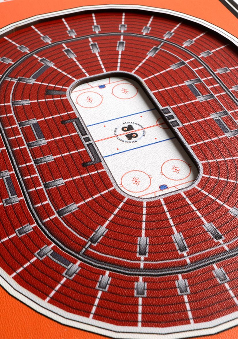 YouTheFan NHL Philadelphia Flyers 3D Stadium 8x32 Banner - Wells Fargo Center