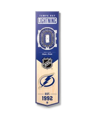 YouTheFan NHL Tampa Bay Lightning 3D Stadium 8x32 Banner - Amalie Arena