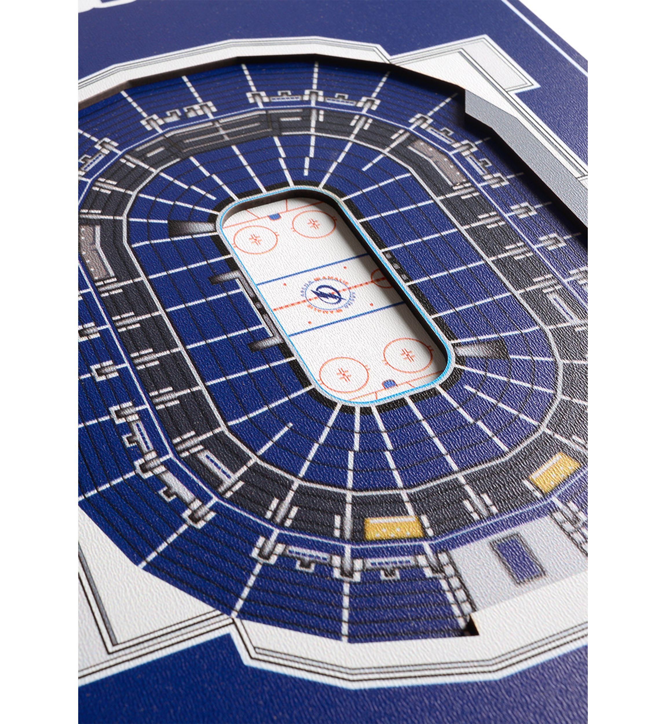 YouTheFan NHL Tampa Bay Lightning 3D Stadium 8x32 Banner - Amalie Arena