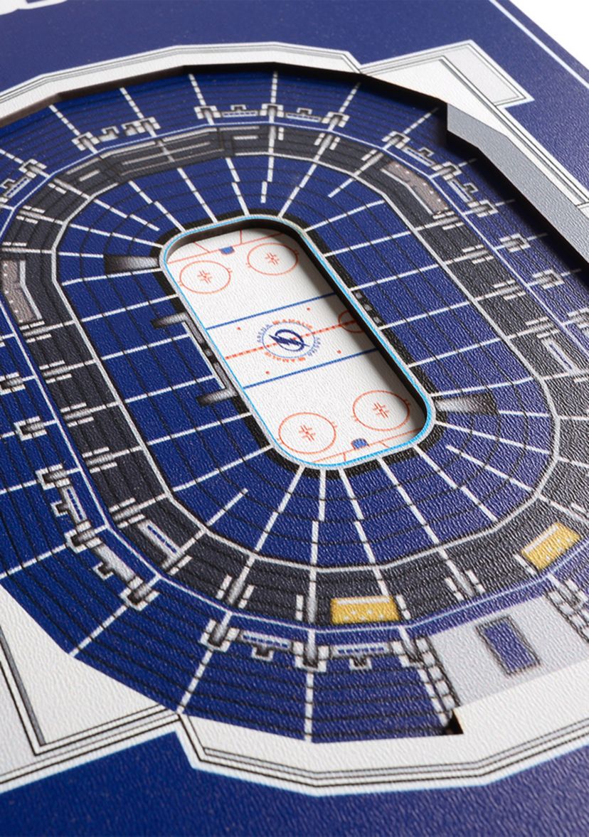 YouTheFan NHL Tampa Bay Lightning 3D Stadium 8x32 Banner - Amalie Arena