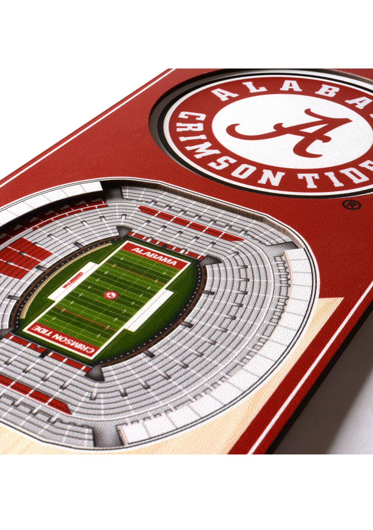YouTheFan NCAA Alabama Crimson Tide 3D Stadium 6x19 Banner - Denny Stadium