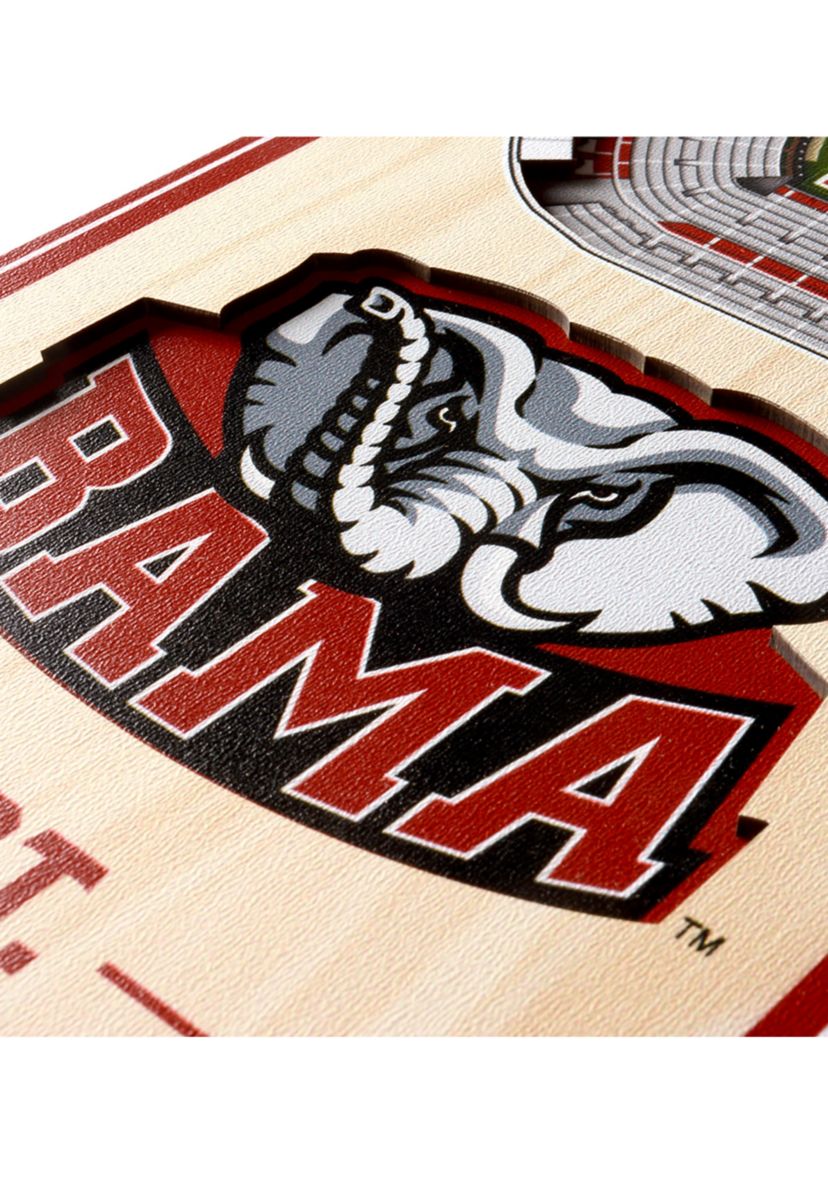 YouTheFan NCAA Alabama Crimson Tide 3D Stadium 6x19 Banner - Denny Stadium