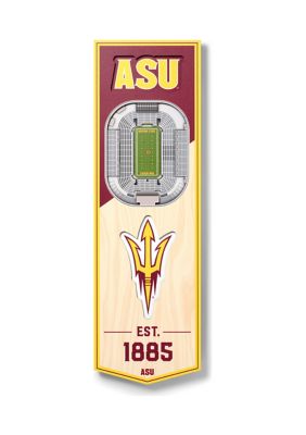 YouTheFan NCAA Arizona State Sun Devils 3D Stadium 6x19 Banner - Sun Devil Stadium