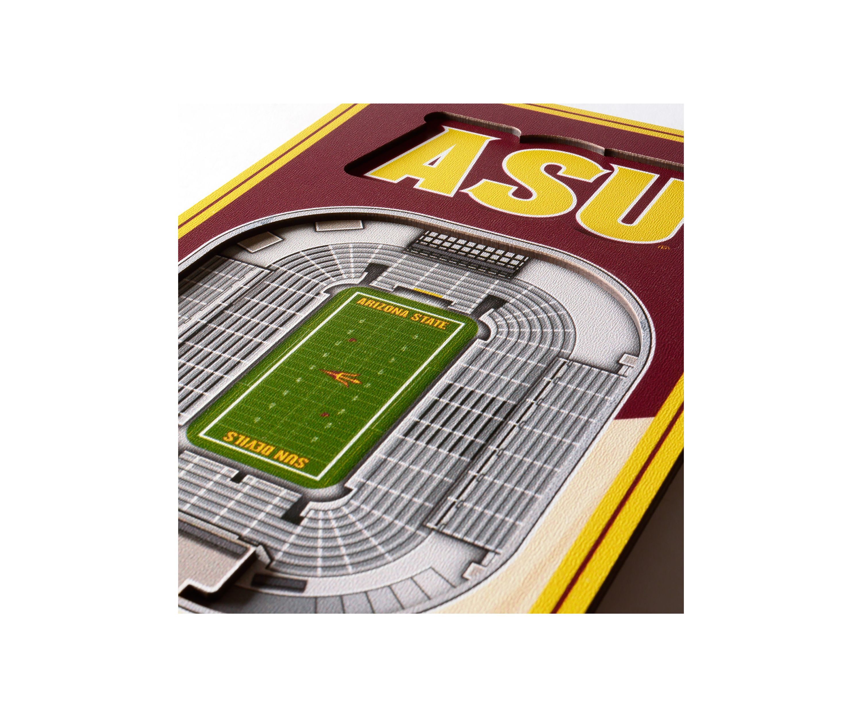 YouTheFan NCAA Arizona State Sun Devils 3D Stadium 6x19 Banner - Sun Devil Stadium