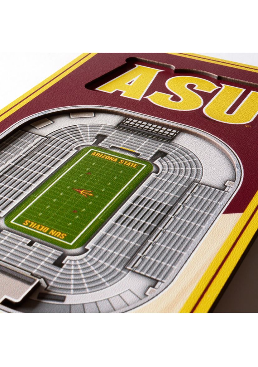 YouTheFan NCAA Arizona State Sun Devils 3D Stadium 6x19 Banner - Sun Devil Stadium