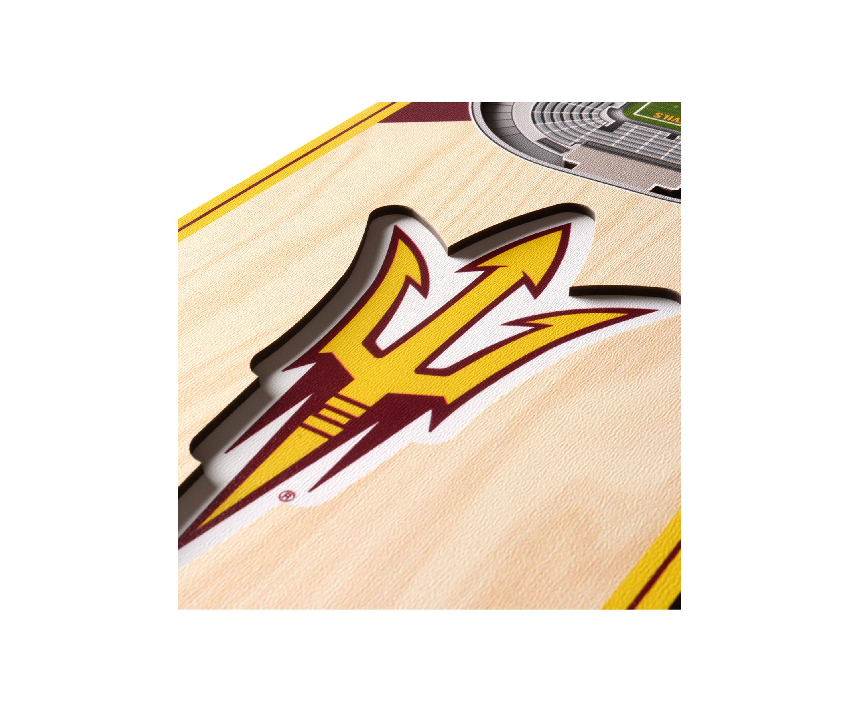 YouTheFan NCAA Arizona State Sun Devils 3D Stadium 6x19 Banner - Sun Devil Stadium