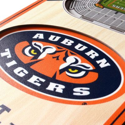 YouTheFan NCAA Auburn Tigers 3D Stadium 6x19 Banner - Hare Stadium