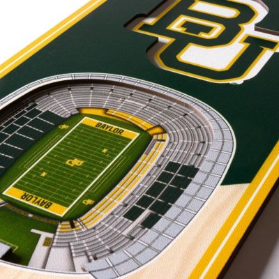 YouTheFan NCAA Baylor Bears 3D Stadium 6x19 Banner - McLane Stadium