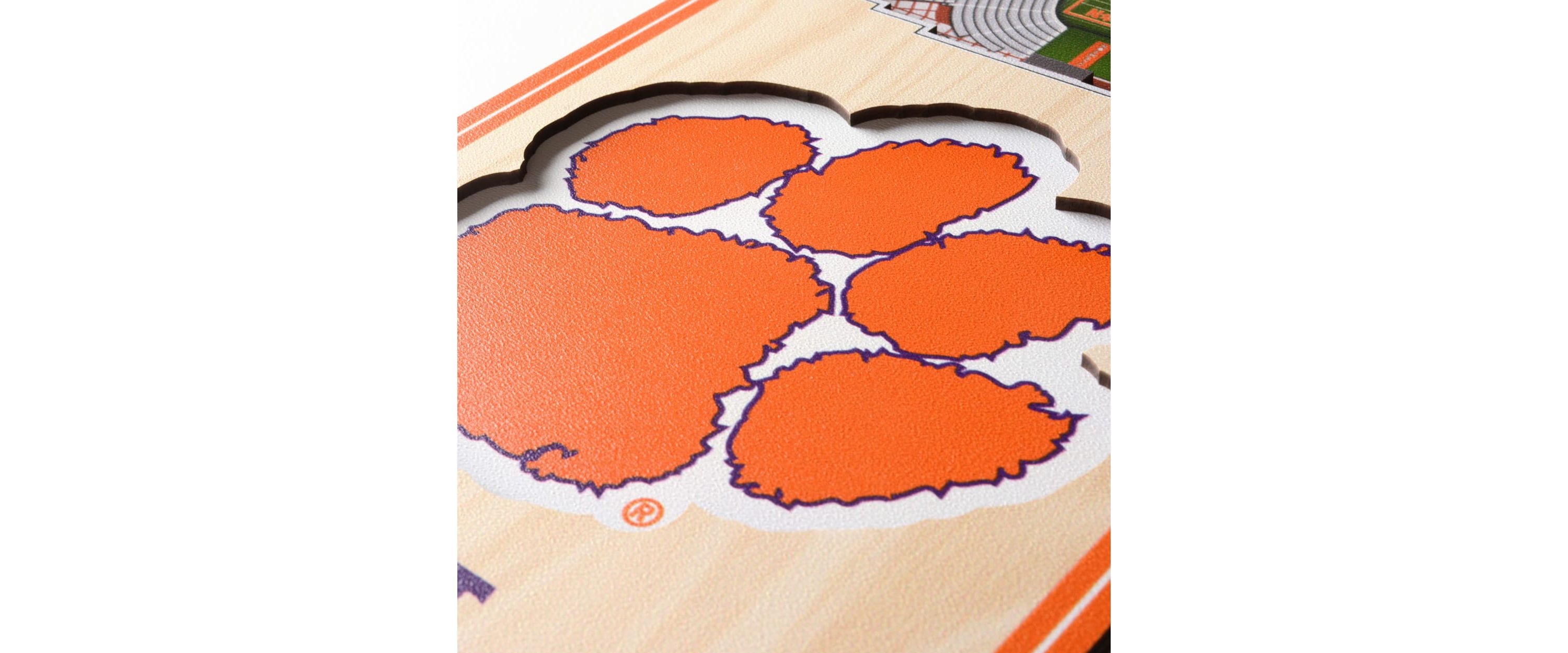 YouTheFan NCAA Clemson Tigers 3D Stadium 6x19 Banner - Memorial Stadium