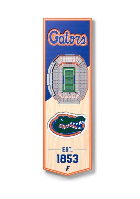 YouTheFan NCAA Florida Gators 3D Stadium 6x19 Banner - Ben Hill Griffin Stadium