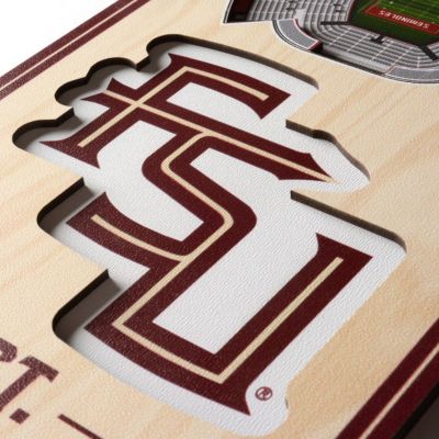 YouTheFan NCAA Florida State Seminoles 3D Stadium 6x19 Banner - Doak Campbell Stadium