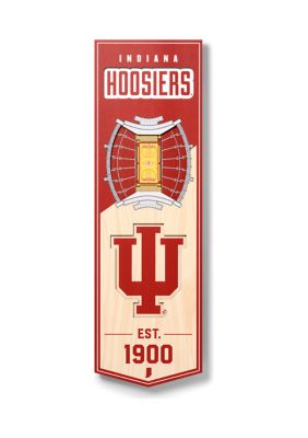 YouTheFan NCAA Indiana Hoosiers 3D Stadium 6x19 Banner - Assembly Hall