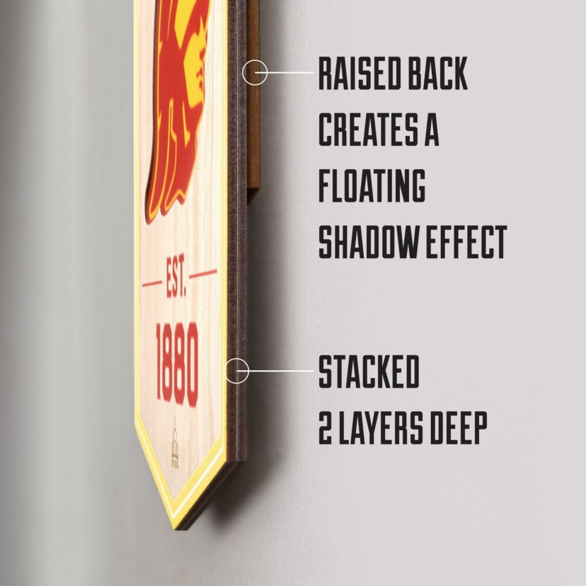 YouTheFan NCAA Iowa Hawkeyes 3D Stadium 6x19 Banner - Kinnick Stadium