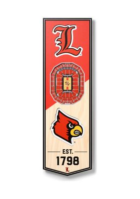 YouTheFan NCAA Louisville Cardinals 3D Stadium 6x19 Banner - KFC Yum! Center