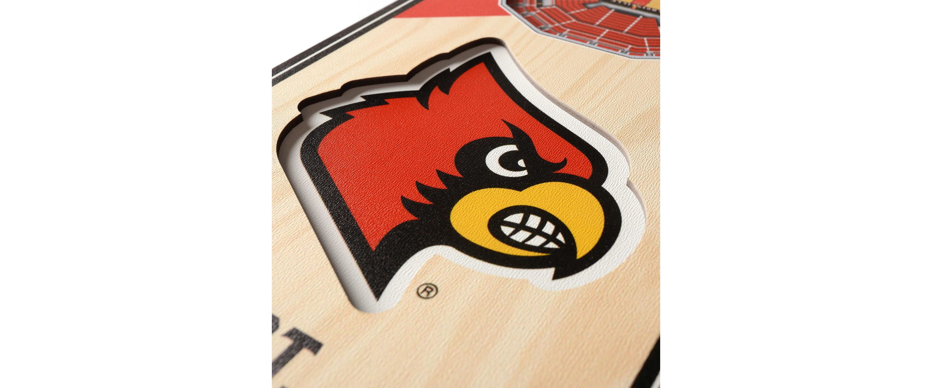 YouTheFan NCAA Louisville Cardinals 3D Stadium 6x19 Banner - KFC Yum! Center