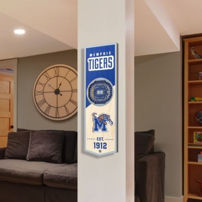 YouTheFan NCAA Memphis Tigers 3D Stadium 6x19 Banner - FedExForum