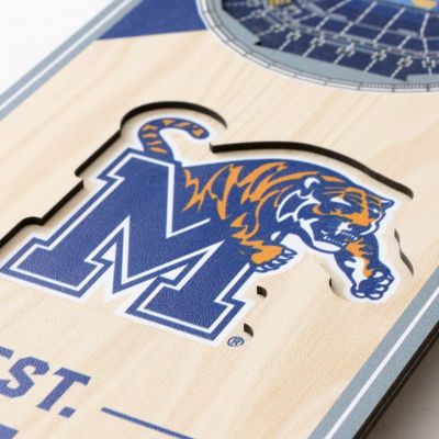 YouTheFan NCAA Memphis Tigers 3D Stadium 6x19 Banner - FedExForum