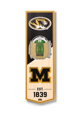 YouTheFan NCAA Missouri Tigers 3D Stadium 6x19 Banner - Faurot Field at Memorial Stadium