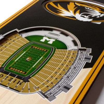 YouTheFan NCAA Missouri Tigers 3D Stadium 6x19 Banner - Faurot Field at Memorial Stadium