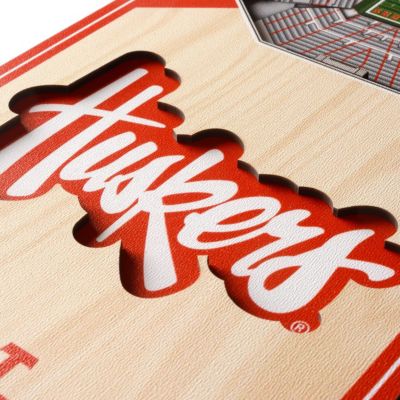 YouTheFan NCAA Nebraska Cornhuskers 3D Stadium 6x19 Banner - Memorial Stadium