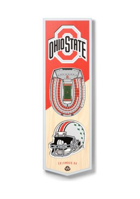 YouTheFan NCAA Ohio State Buckeyes 3D Stadium 6x19 Banner - Ohio Stadium