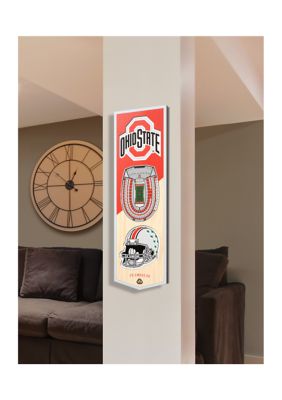 YouTheFan NCAA Ohio State Buckeyes 3D Stadium 6x19 Banner - Ohio Stadium