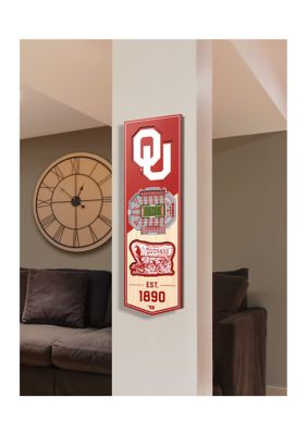 YouTheFan NCAA Oklahoma Sooners 3D Stadium 6x19 Banner - The Gaylord Family Oklahoma Memorial Stadium