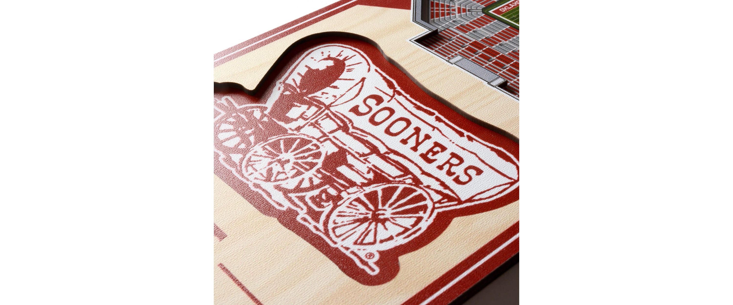 YouTheFan NCAA Oklahoma Sooners 3D Stadium 6x19 Banner - The Gaylord Family Oklahoma Memorial Stadium