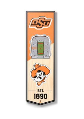 YouTheFan NCAA Oklahoma State Cowboys 3D Stadium 6x19 Banner - Boone Pickens Stadium