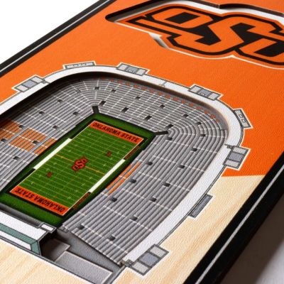 YouTheFan NCAA Oklahoma State Cowboys 3D Stadium 6x19 Banner - Boone Pickens Stadium