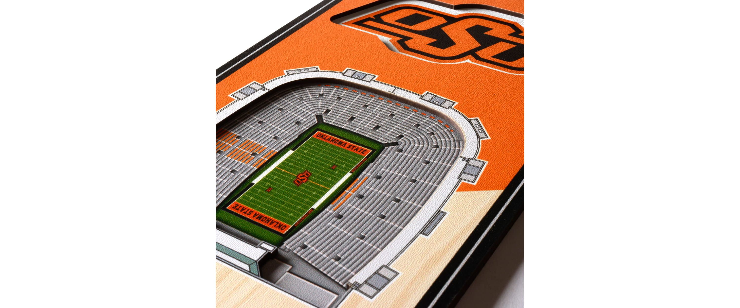 YouTheFan NCAA Oklahoma State Cowboys 3D Stadium 6x19 Banner - Boone Pickens Stadium