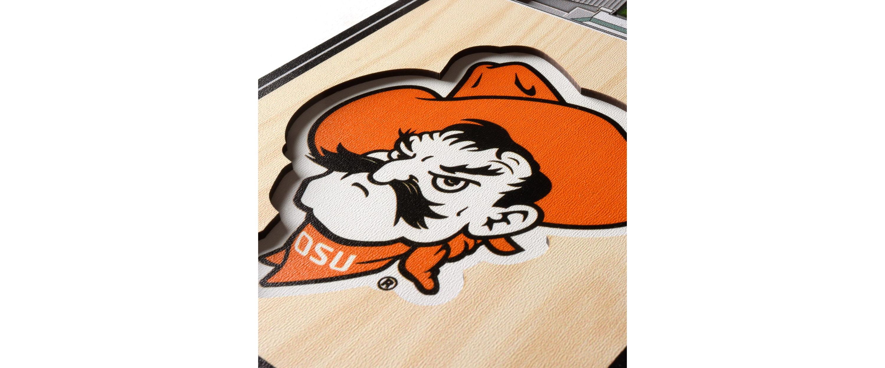 YouTheFan NCAA Oklahoma State Cowboys 3D Stadium 6x19 Banner - Boone Pickens Stadium