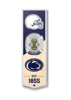 YouTheFan NCAA Penn State Nittany Lions 3D Stadium 6x19 Banner - Beaver Stadium