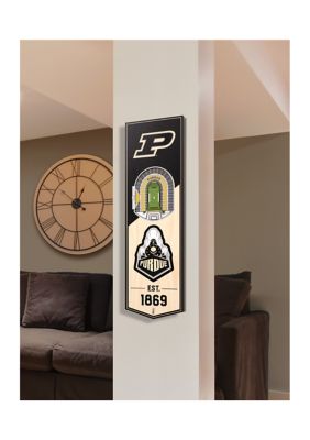 YouTheFan NCAA Purdue Boilermakers FB 3D Stadium 6x19 Banner - Ade Stadium