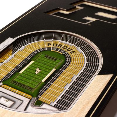 YouTheFan NCAA Purdue Boilermakers FB 3D Stadium 6x19 Banner - Ade Stadium