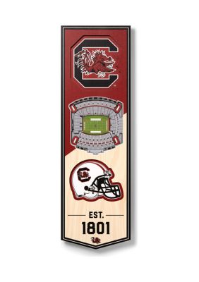 YouTheFan NCAA South Carolina Gamecocks 3D Stadium 6x19 Banner - Brice Stadium