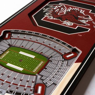 YouTheFan NCAA South Carolina Gamecocks 3D Stadium 6x19 Banner - Brice Stadium