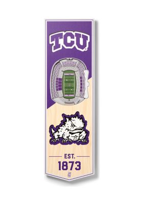 YouTheFan NCAA TCU Horned Frogs 3D Stadium 6x19 Banner - Amon G. Carter Stadium